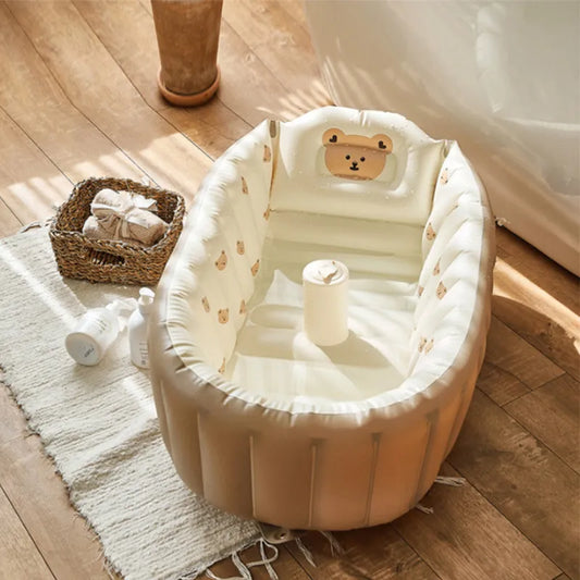 Baby Bath Mina - Draagbaar en Opblaasbaar Voor Een Ultieme Babybadervaring