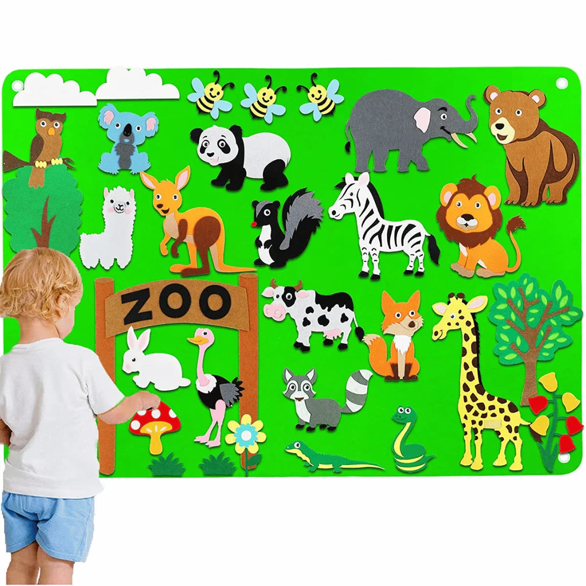 Dieren Viltbord - Eindeloos Educatief Speelplezier