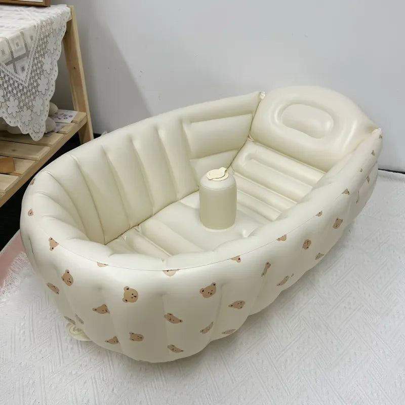 Baby Bath Mina - Draagbaar en Opblaasbaar Voor Een Ultieme Babybadervaring