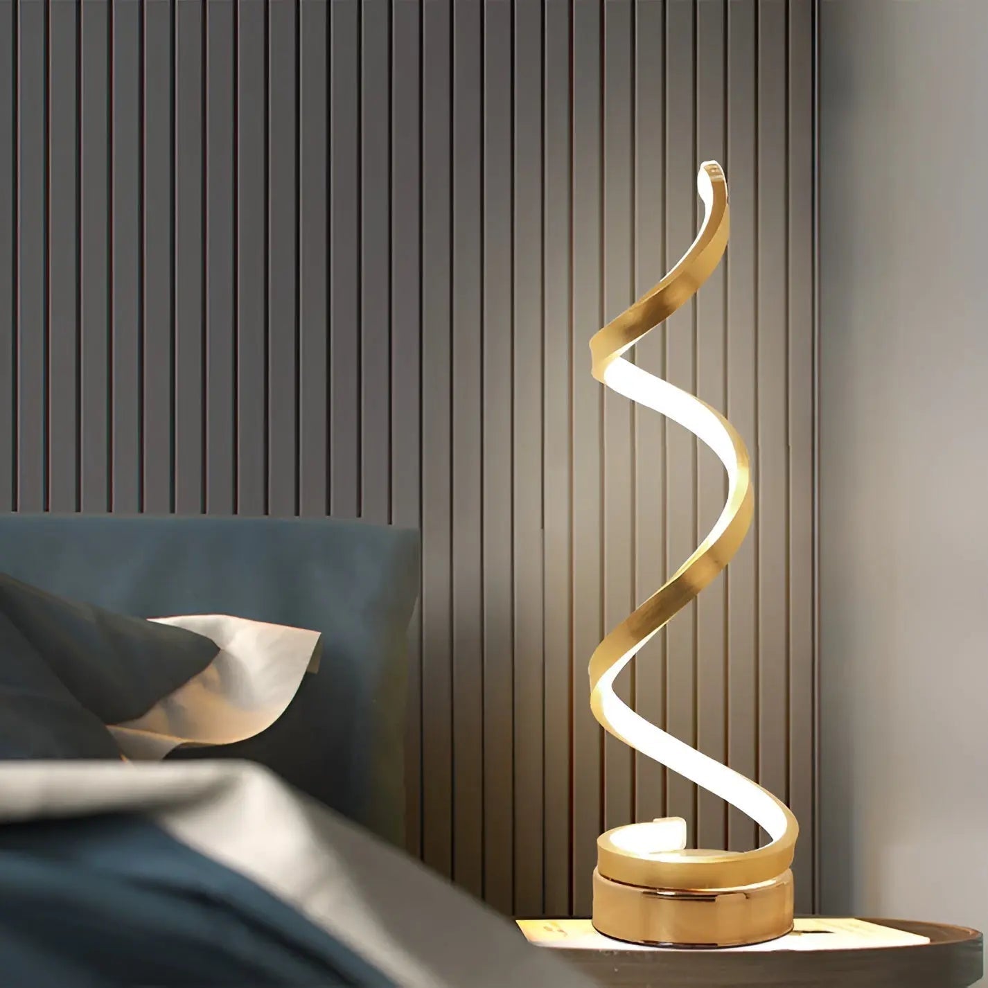 Elegante Spiral Glow LED  Lamp – Energiezuinig, Duurzaam & Oogvriendelijk Design