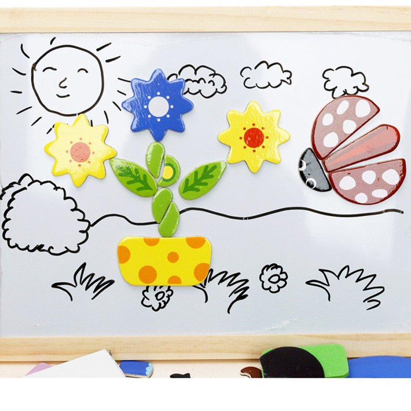 Woods™ - Creatieve Houten Magnetische Speelbord