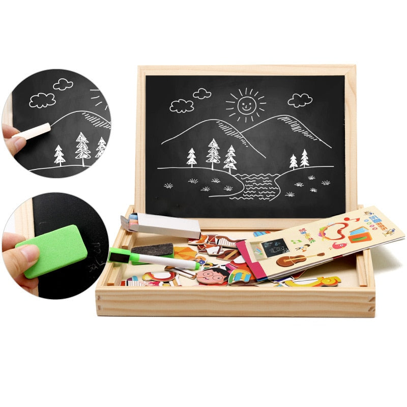 Woods™ - Creatieve Houten Magnetische Speelbord