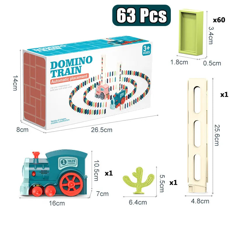 Creatieve Domino Express - Speel en Leer met Kleurrijke Stenen