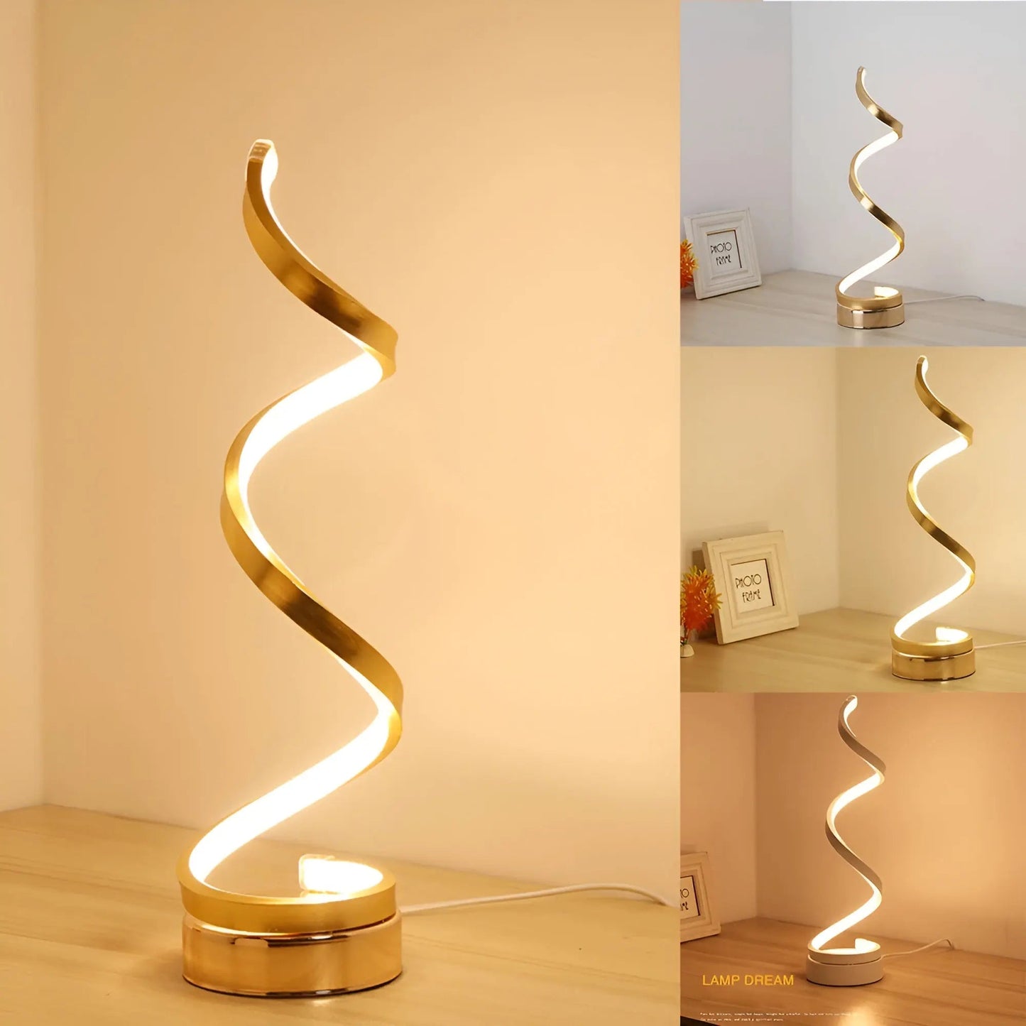 Elegante Spiral Glow LED  Lamp – Energiezuinig, Duurzaam & Oogvriendelijk Design