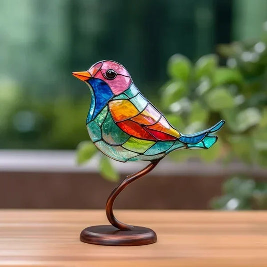 Crystalbird - Vogels van Gekleurd Glas voor een Verfijnd Interieurontwerp