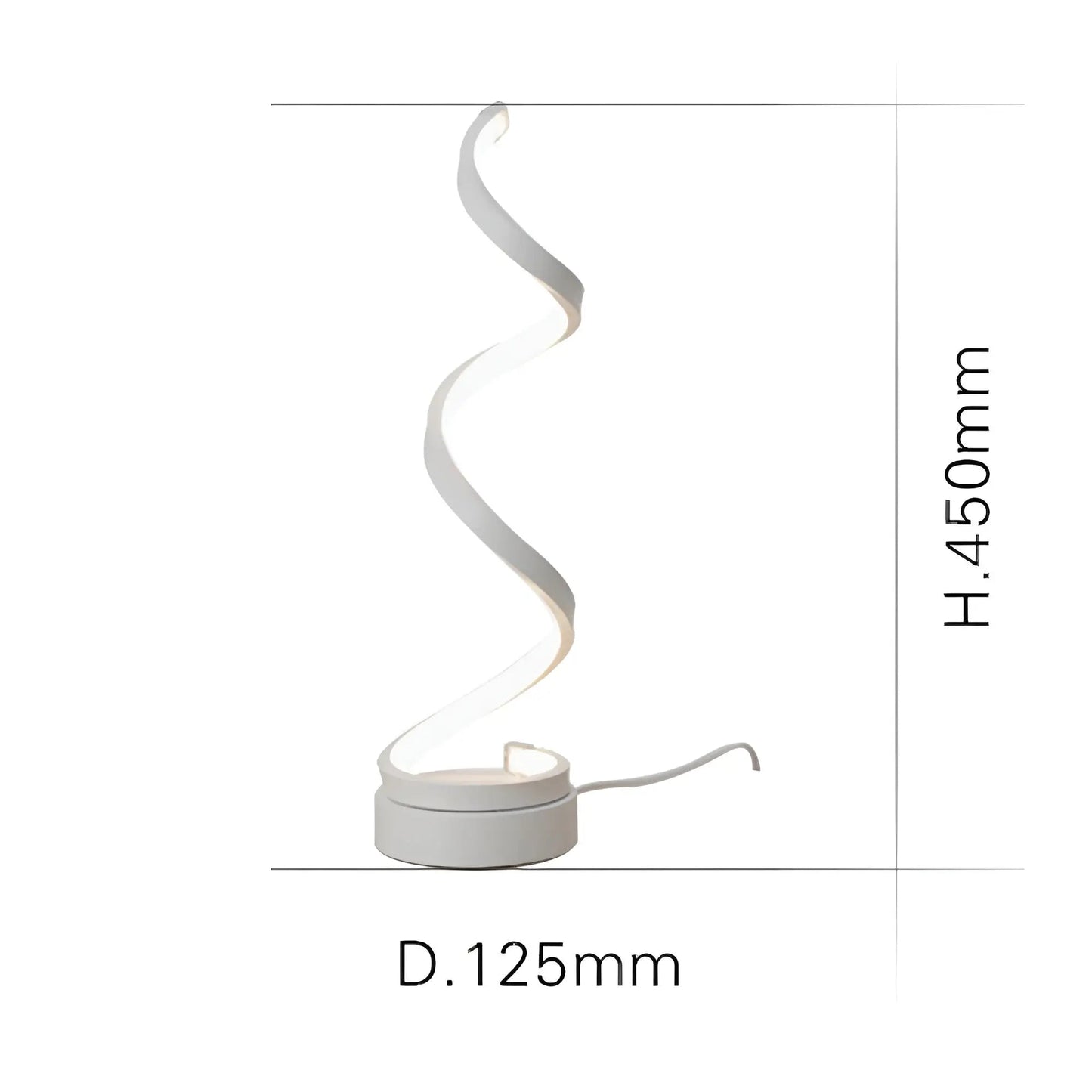 Elegante Spiral Glow LED  Lamp – Energiezuinig, Duurzaam & Oogvriendelijk Design